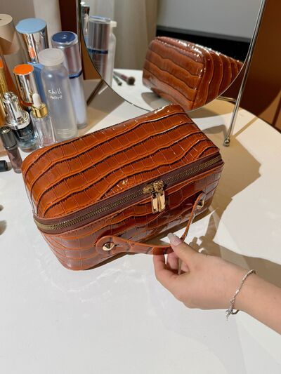 PU Leather Solid Color Wristlet - Image 6