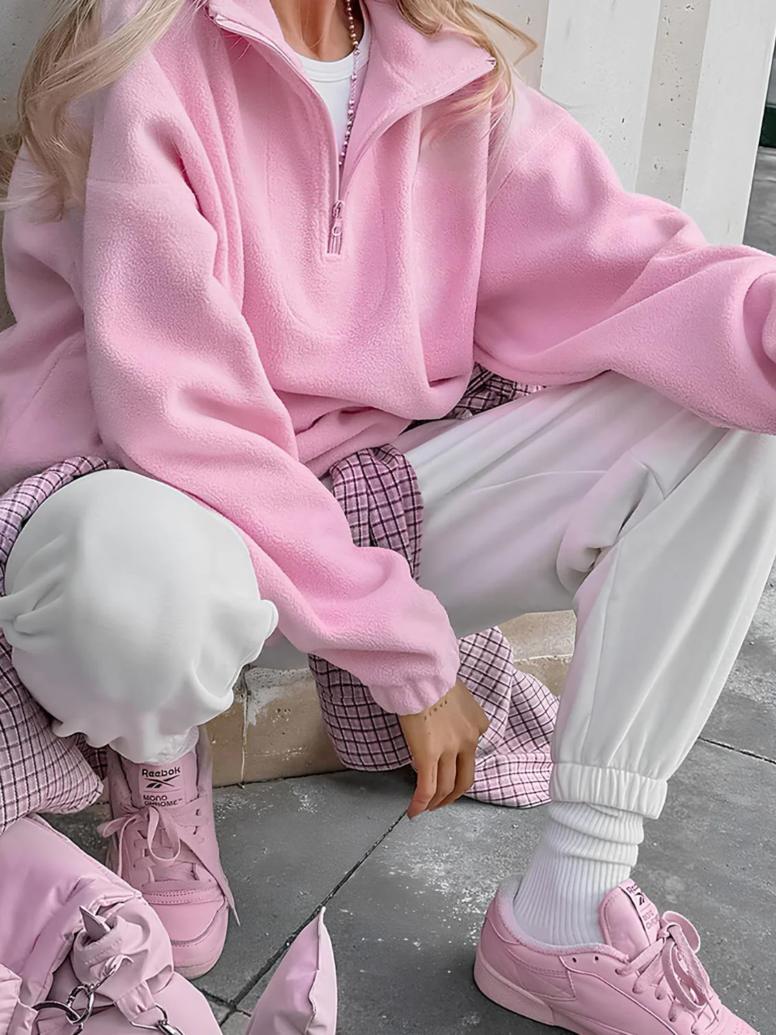 Quarter Zip Long Sleeve Sweatshirt - Image 2