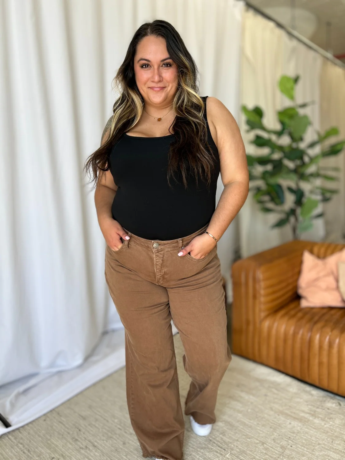 RFM Full Size High Rise Garment Dye Wide Leg Jeans - Image 12