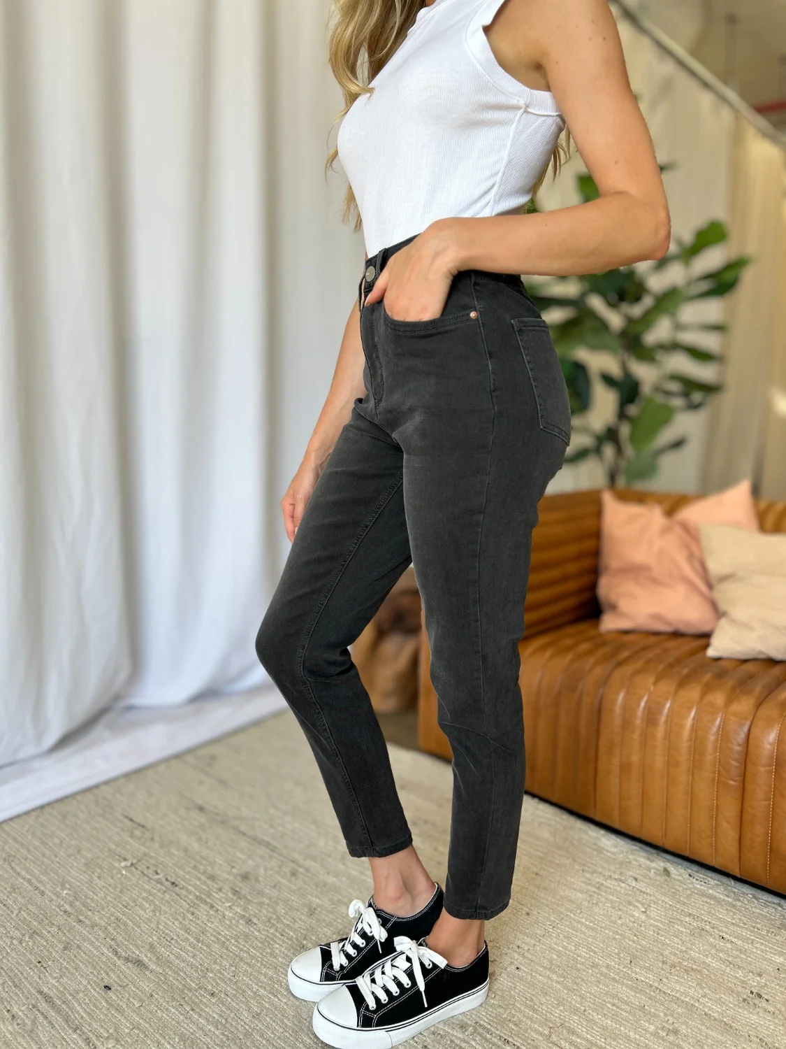 RFM Full Size High Rise Tummy Control Skinny Jeans - Image 8