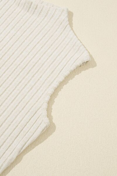 Ribbed Mock Neck Slim Tank - Image 9