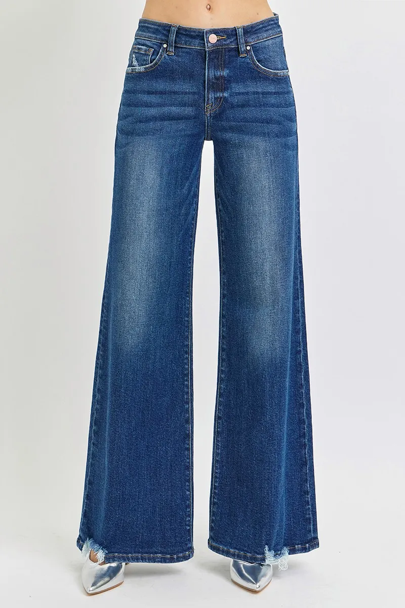 RISEN Full Size Mid Rise Wide Jeans Plus Size - Image 3