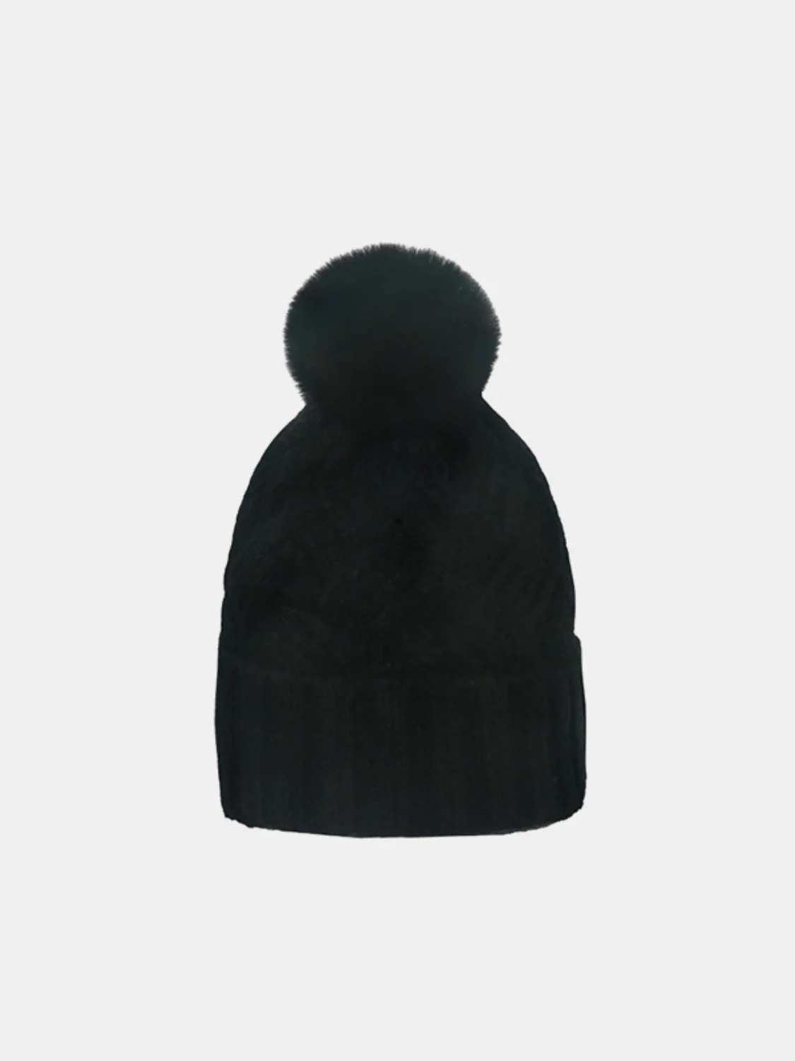 Roll Rim Cable-Knit Hat - Image 6