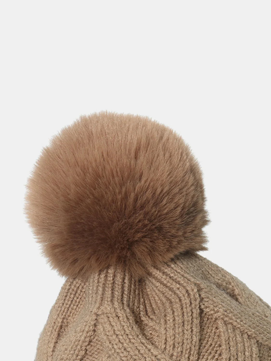 Roll Rim Hat with Pompom - Image 3