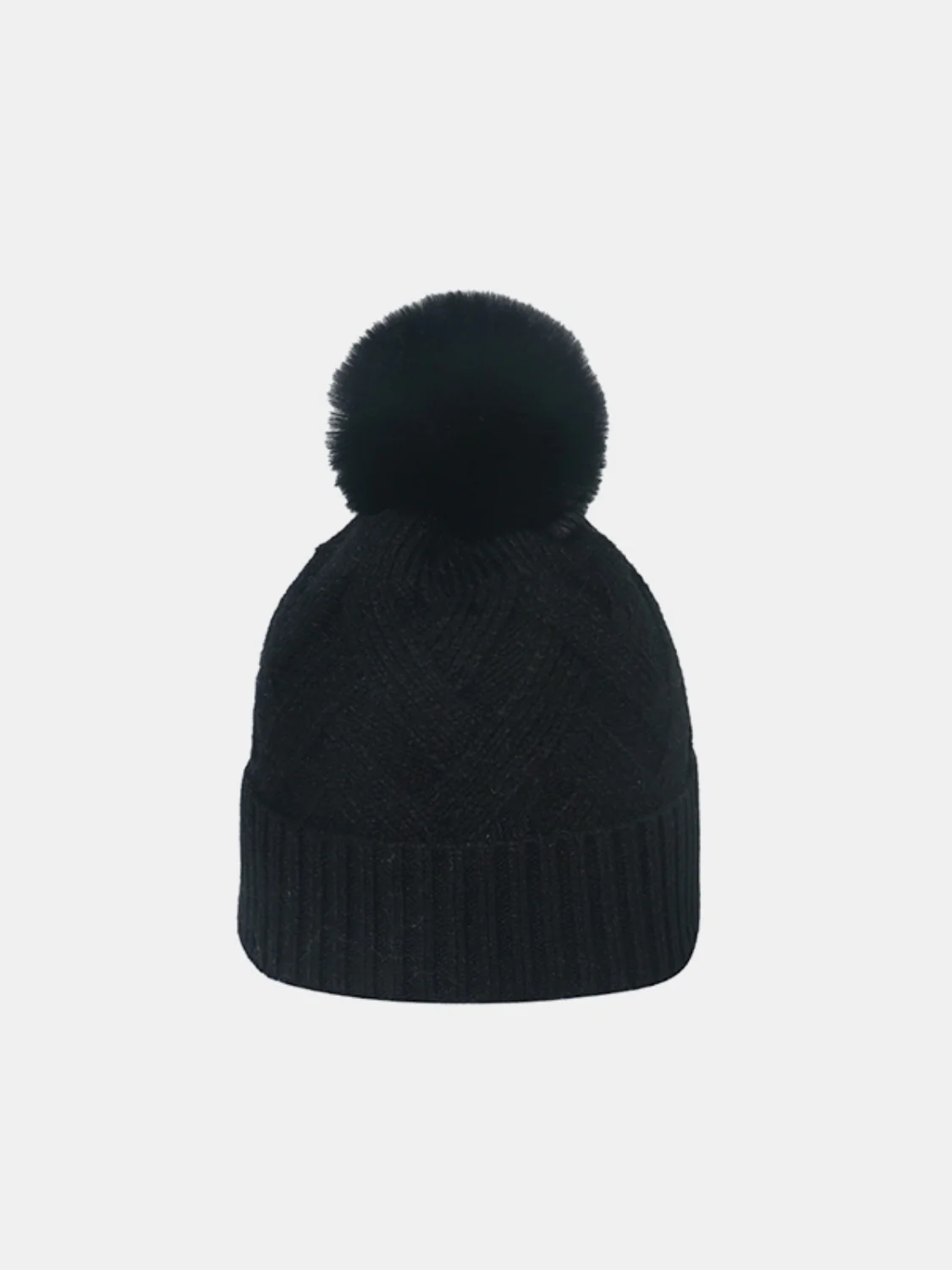 Roll Rim Hat with Pompom - Image 6
