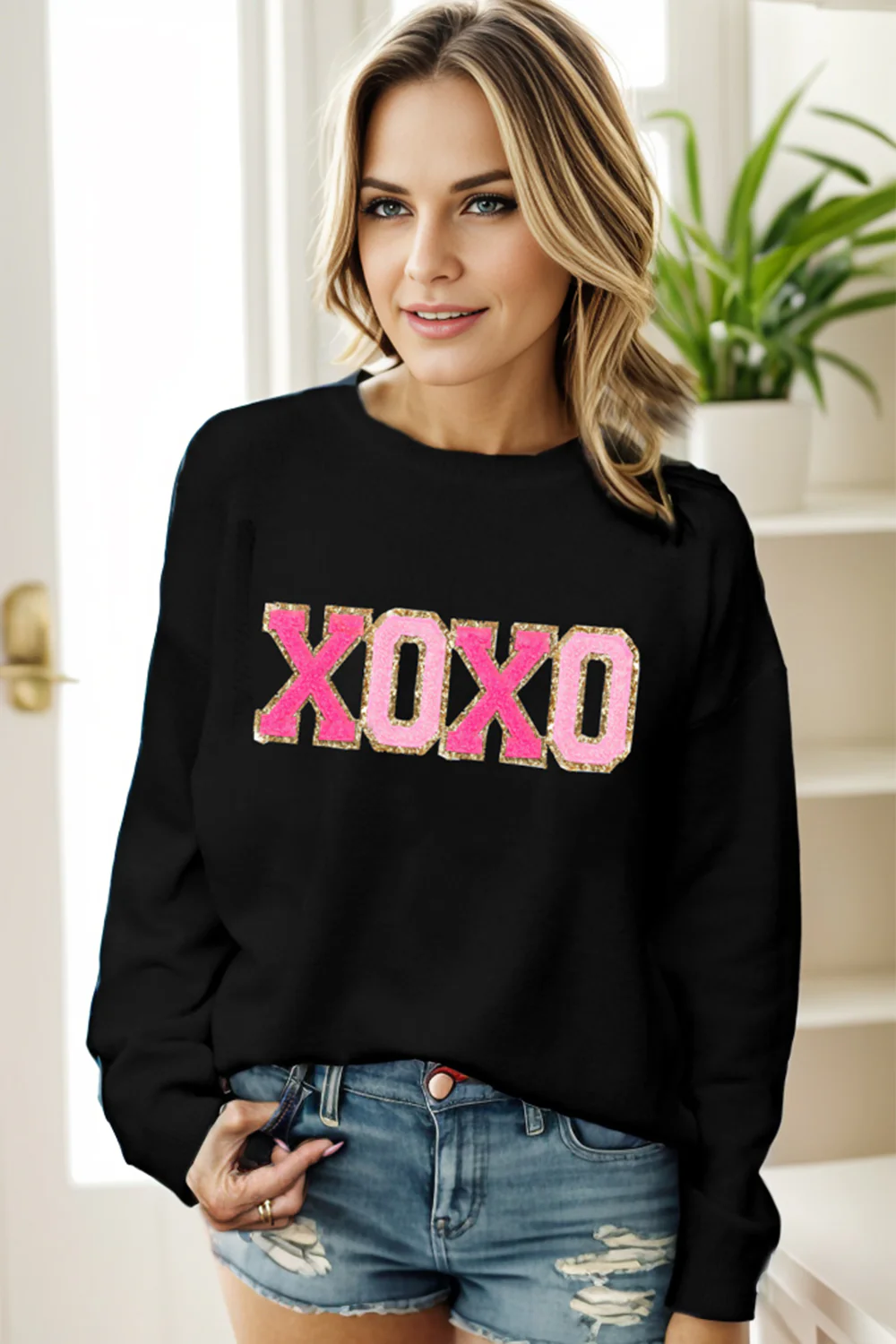 Round Neck Long Sleeve Sweater - Image 12
