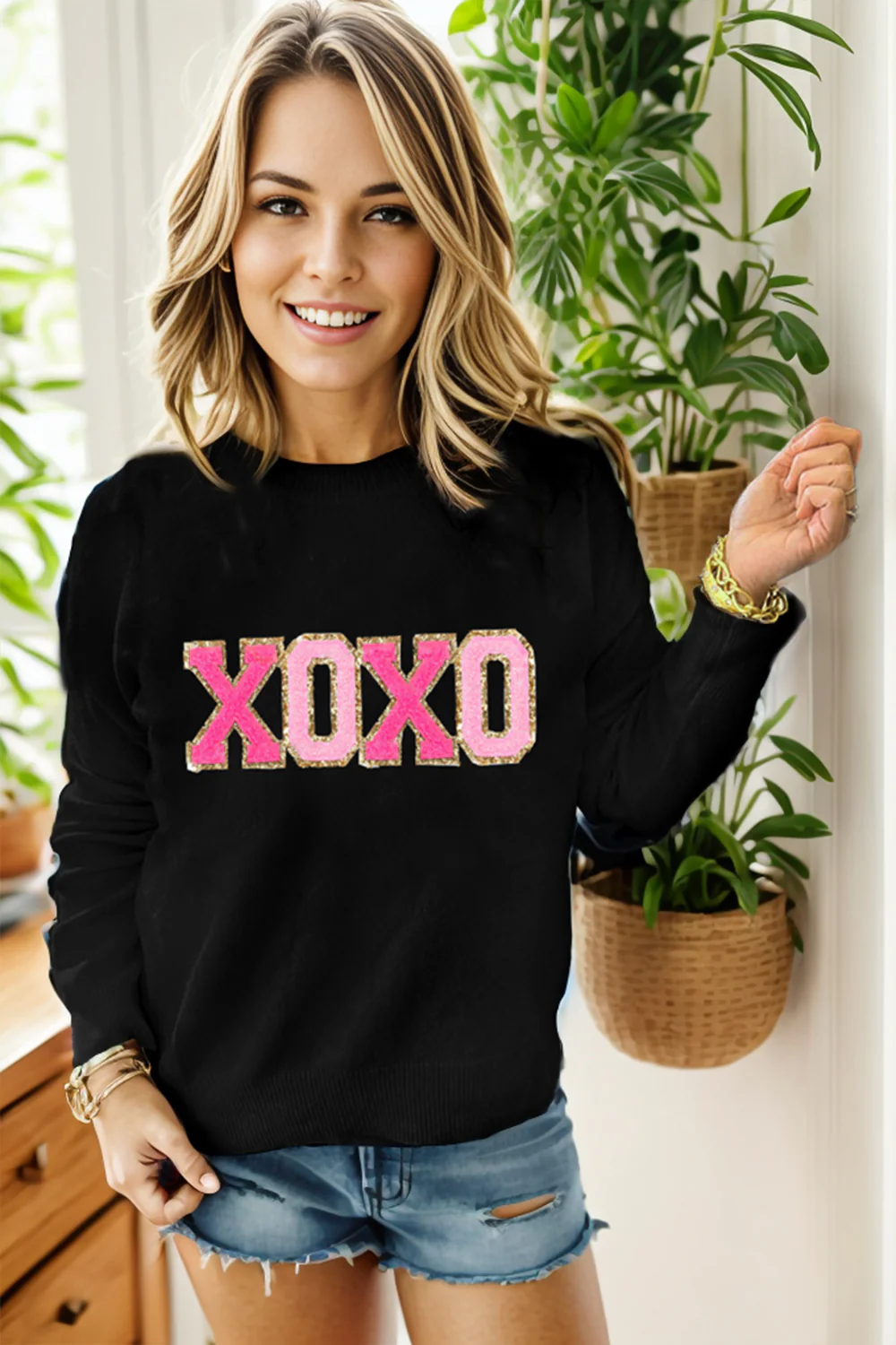Round Neck Long Sleeve Sweater - Image 13