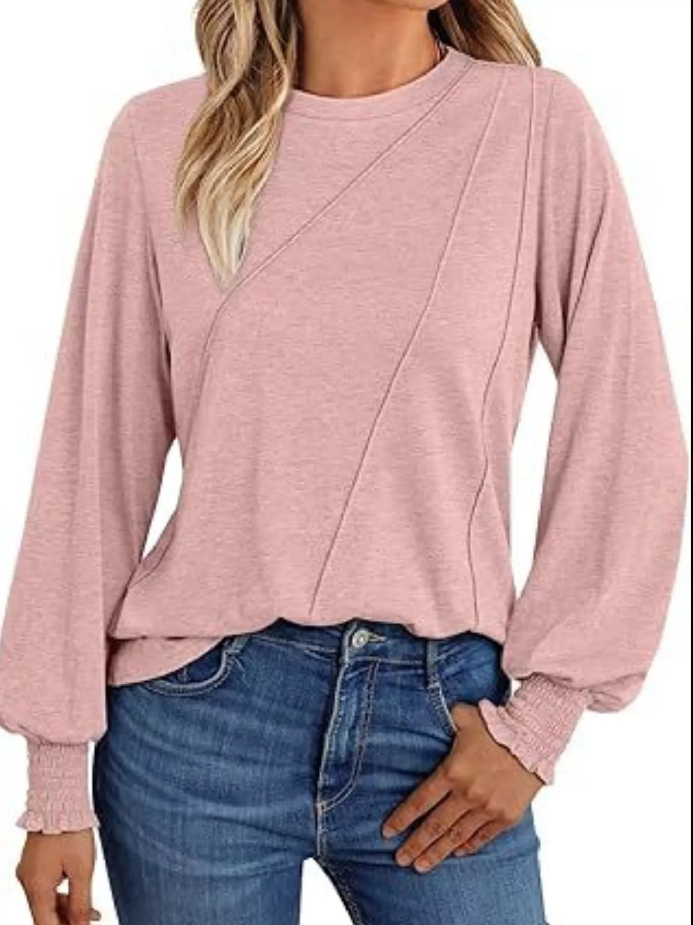 Round Neck Long Sleeve Top - Image 13