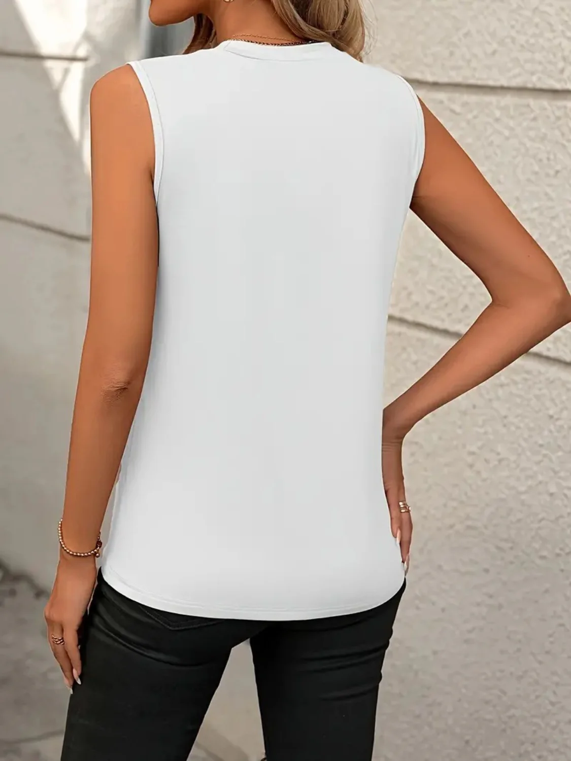 Round Neck Sleeveless Tank - Image 16