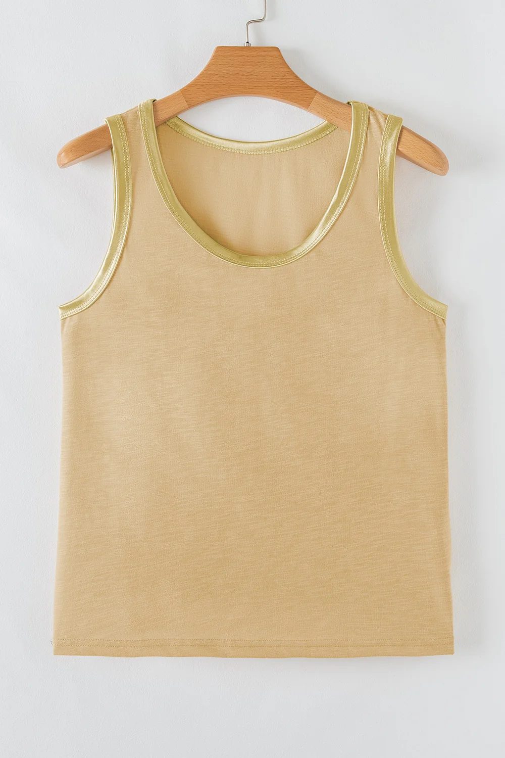 Round Neck Wide Strap Tank - Image 6