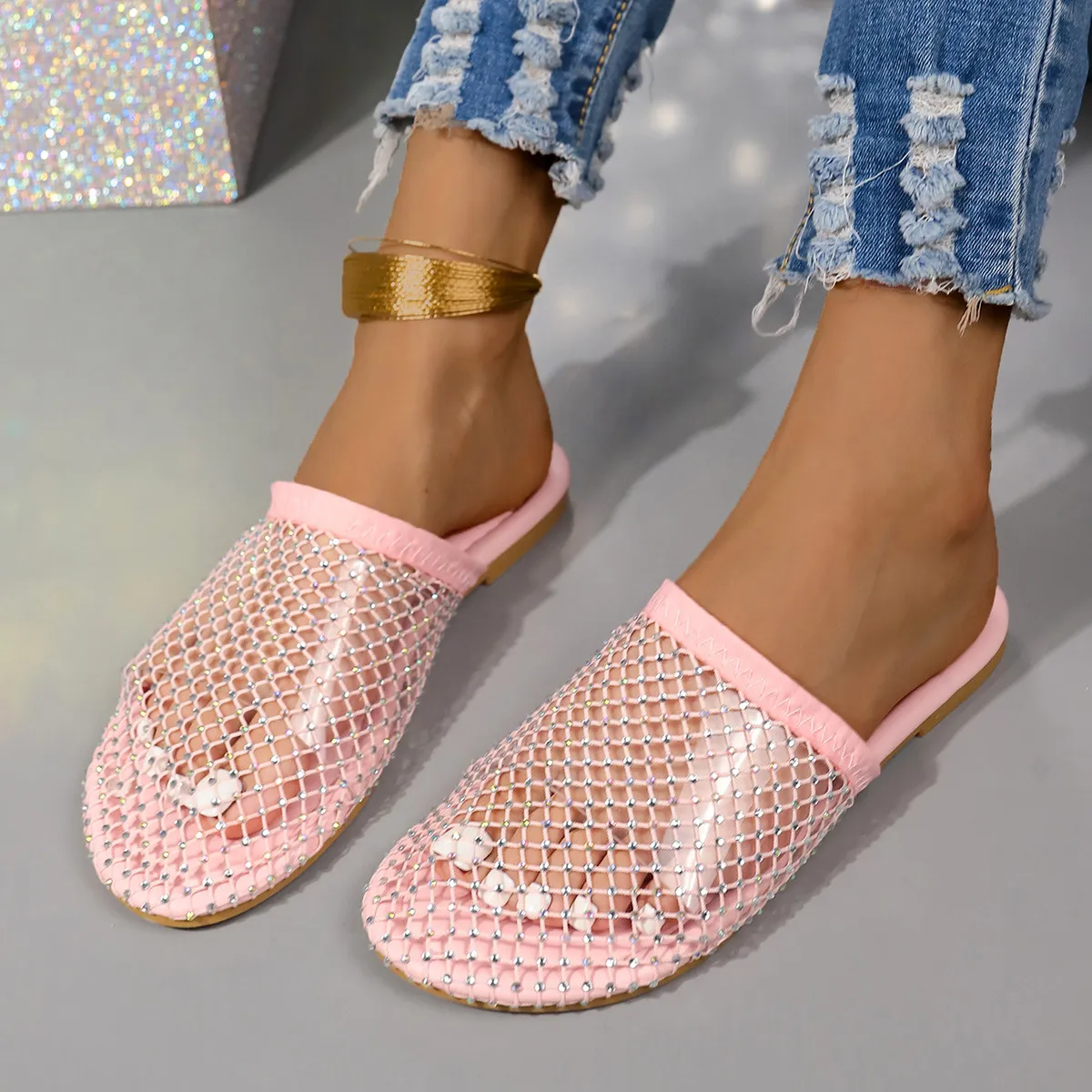 Round Toe Flats Sandals - Image 5