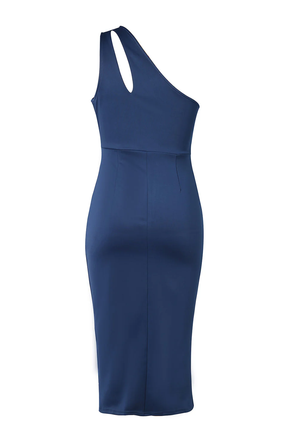 Ruched Cutout Single Shoulder Dress - Image 6
