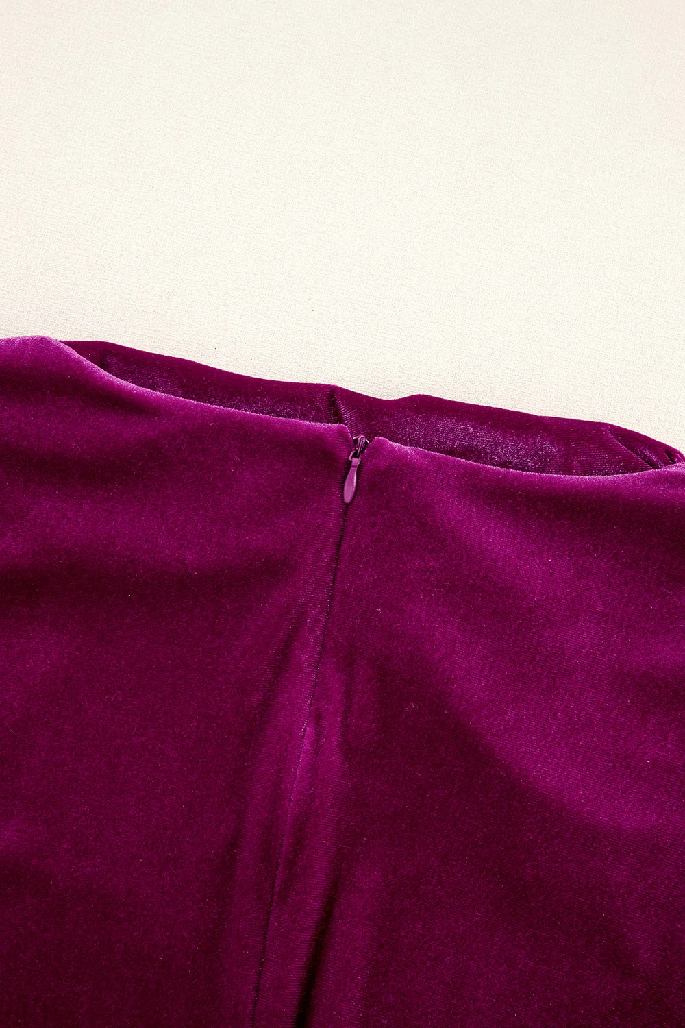 Ruched Mock Neck Long Sleeve Dress - Image 6