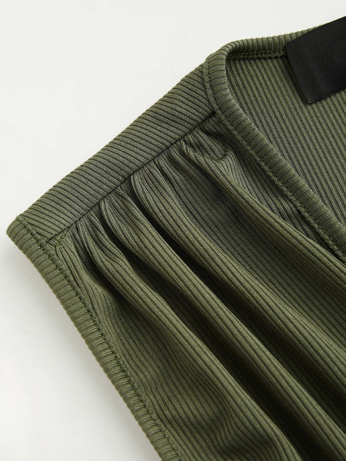 Ruched Plunge Sleeveless Romper - Image 4