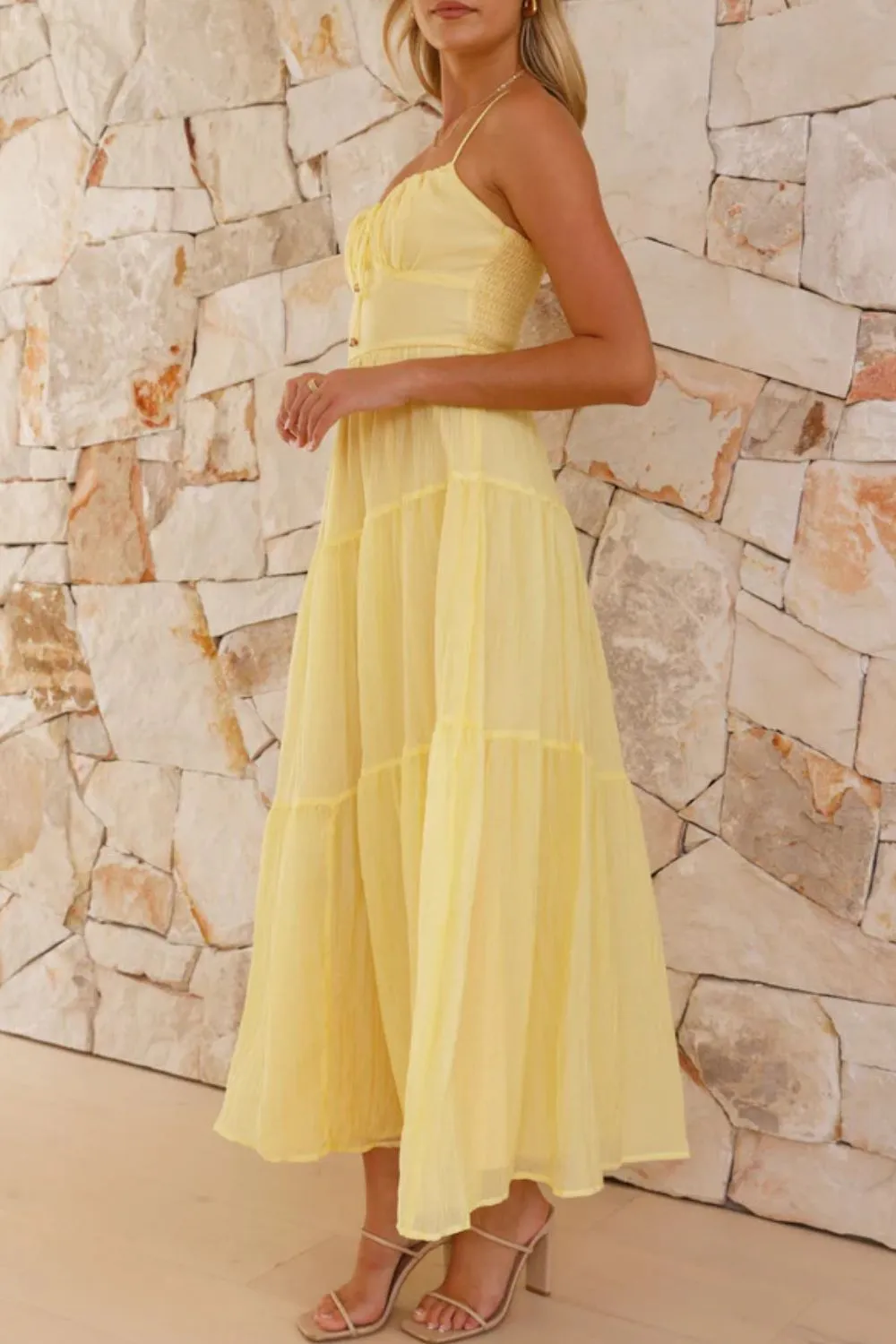 Ruched Smocked Back Cami Dress - Image 18