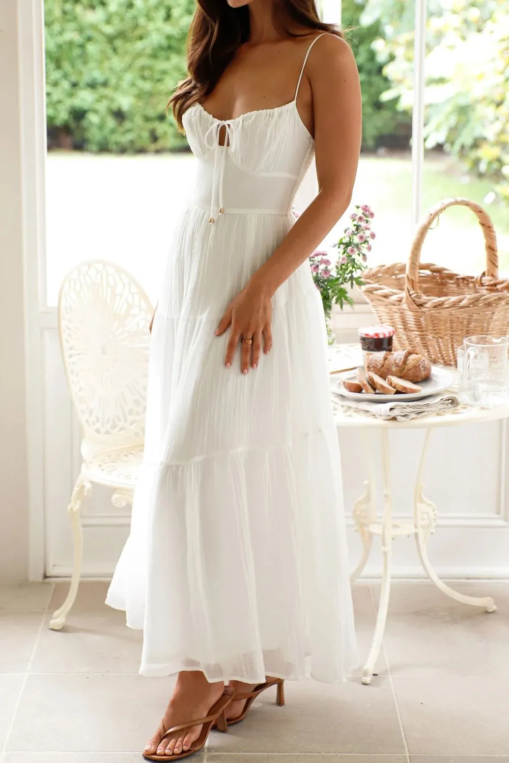 Ruched Smocked Back Cami Dress - Image 4