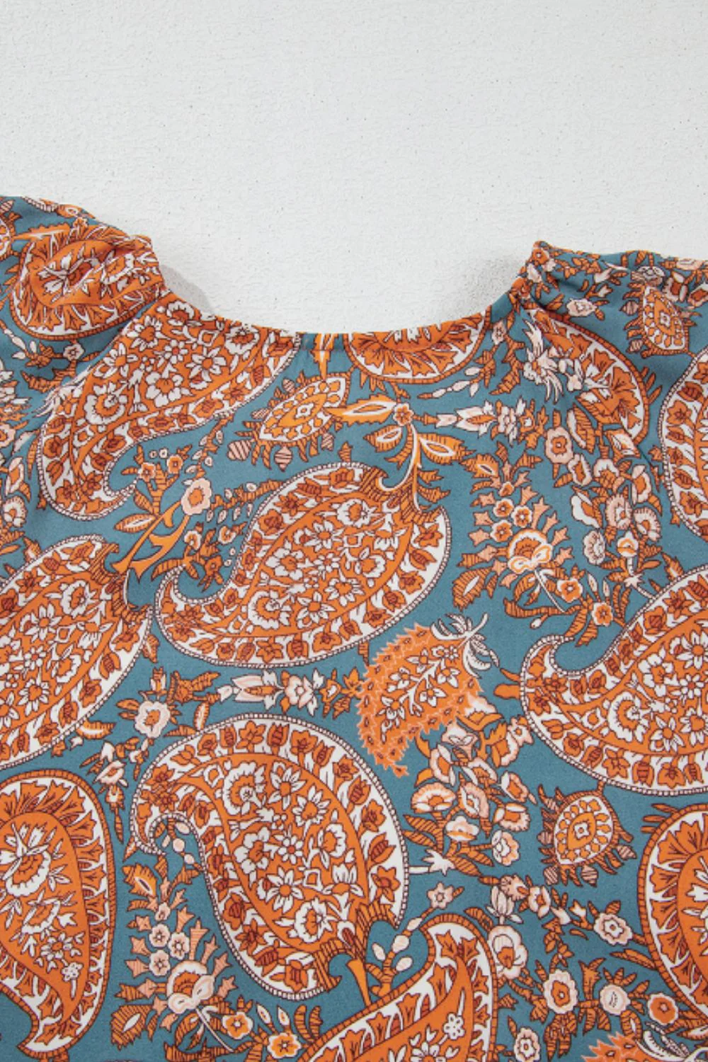 Ruffle Hem Printed Long Sleeve Dress - Image 4