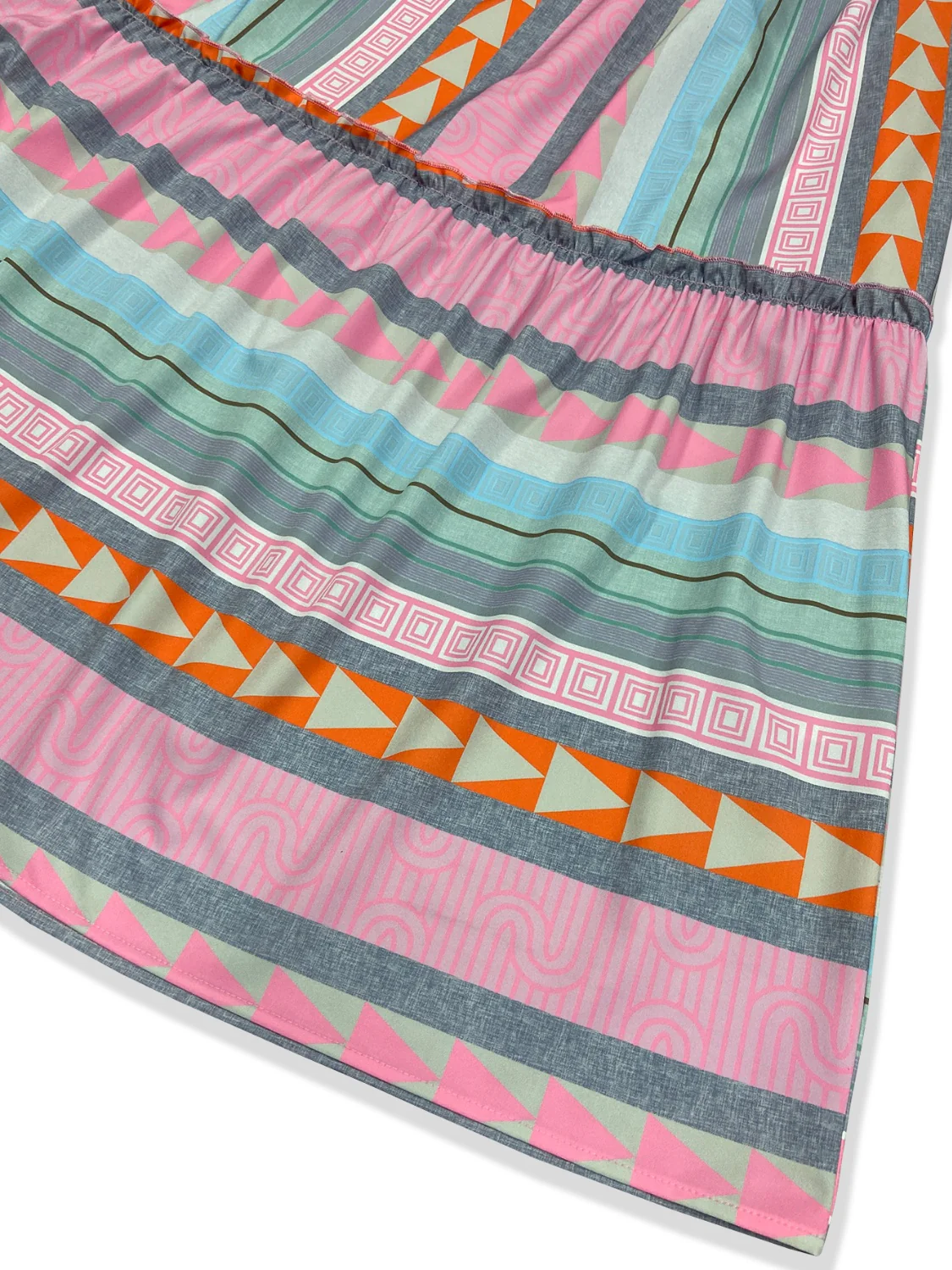 Ruffled Striped Long Sleeve Dress - Image 5