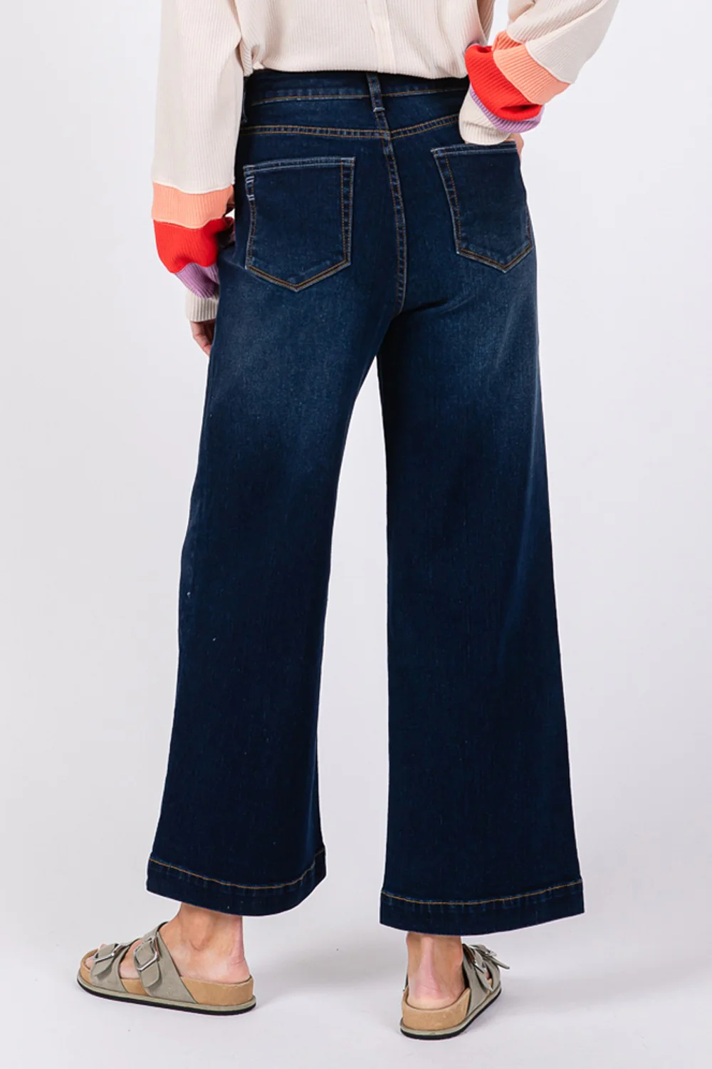 SAGE + FIG High Waist Wide Leg Jeans - Image 5