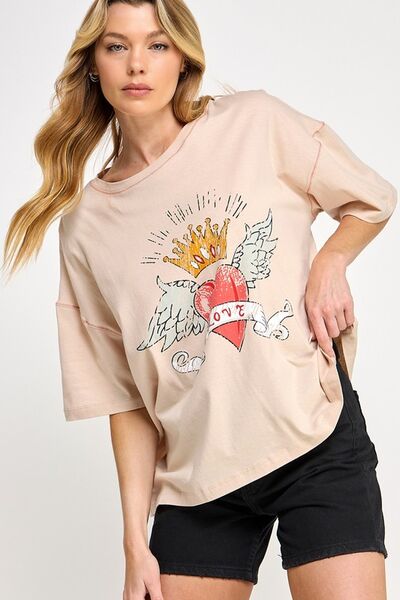 Love-Inpired Graphic Oversized T-Shirt - Image 4