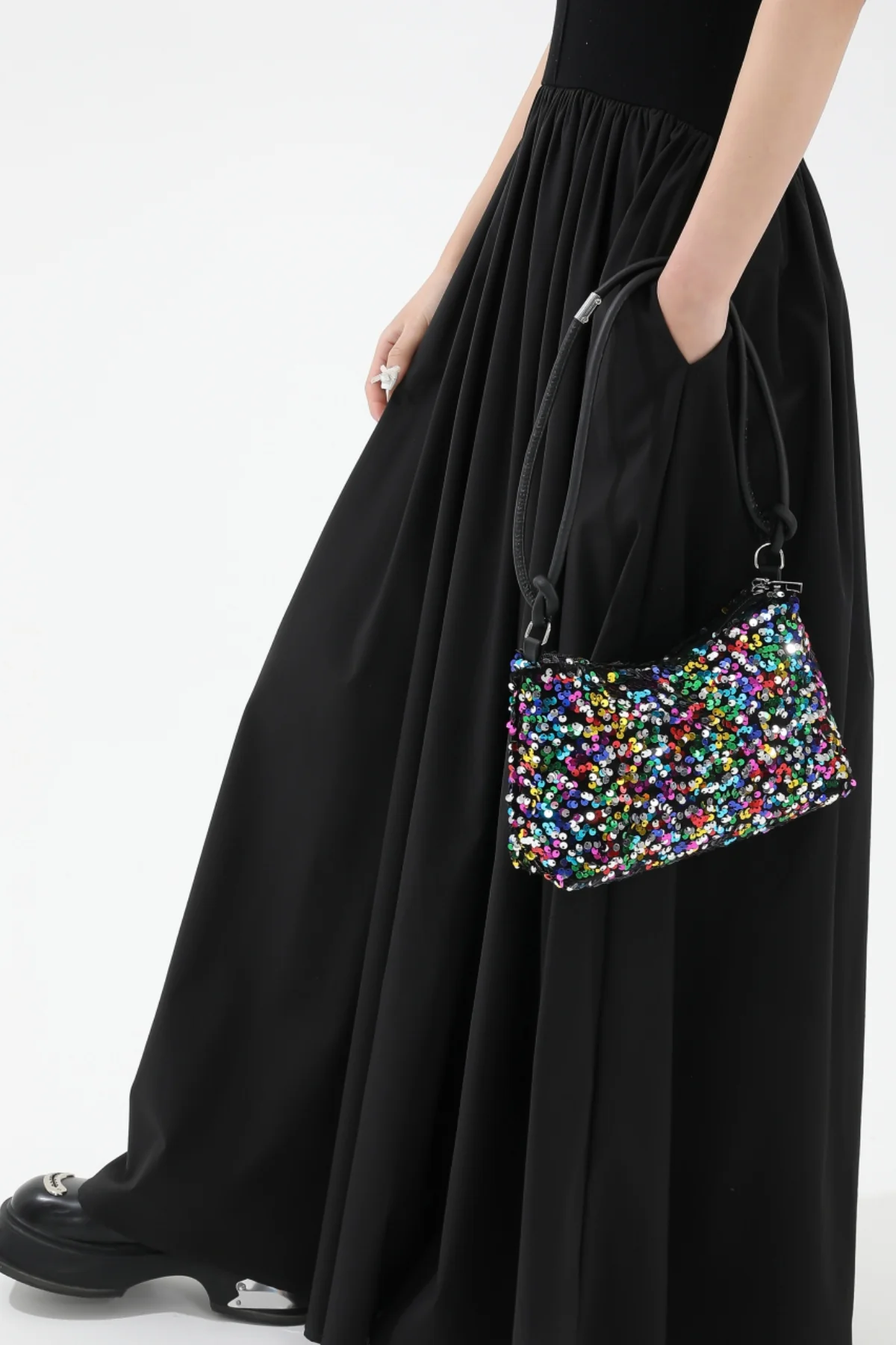 Sequin Double Strap Shoulder Bag - Image 22