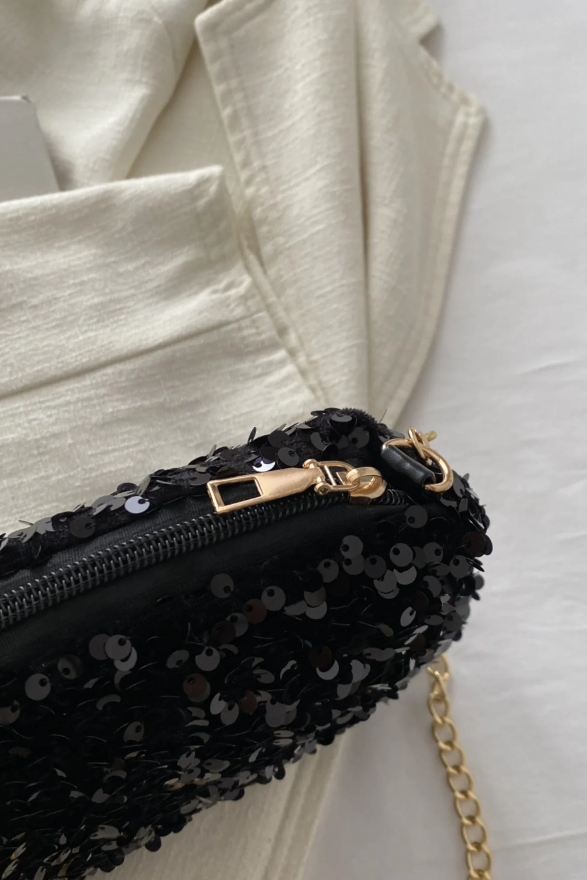 Sequin Removable Strap Shoulder Bag - Image 15