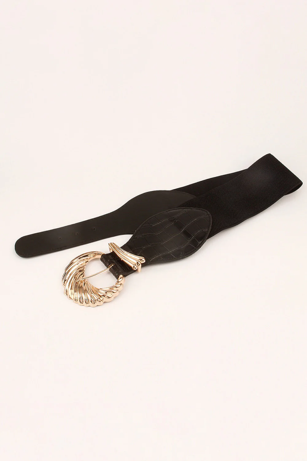 Shell Alloy Buckle Elastic Belt - Image 5