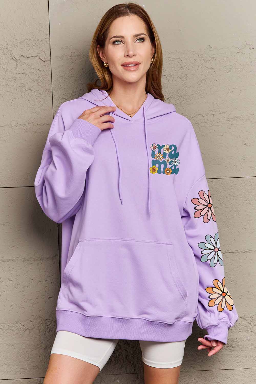 Simply Love Simply Love Full Size MAMA Graphic Dropped Shoulder Hoodie - Image 5