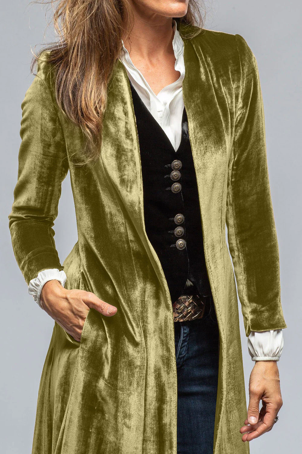 Slit Back Open Front Cardigan - Image 3