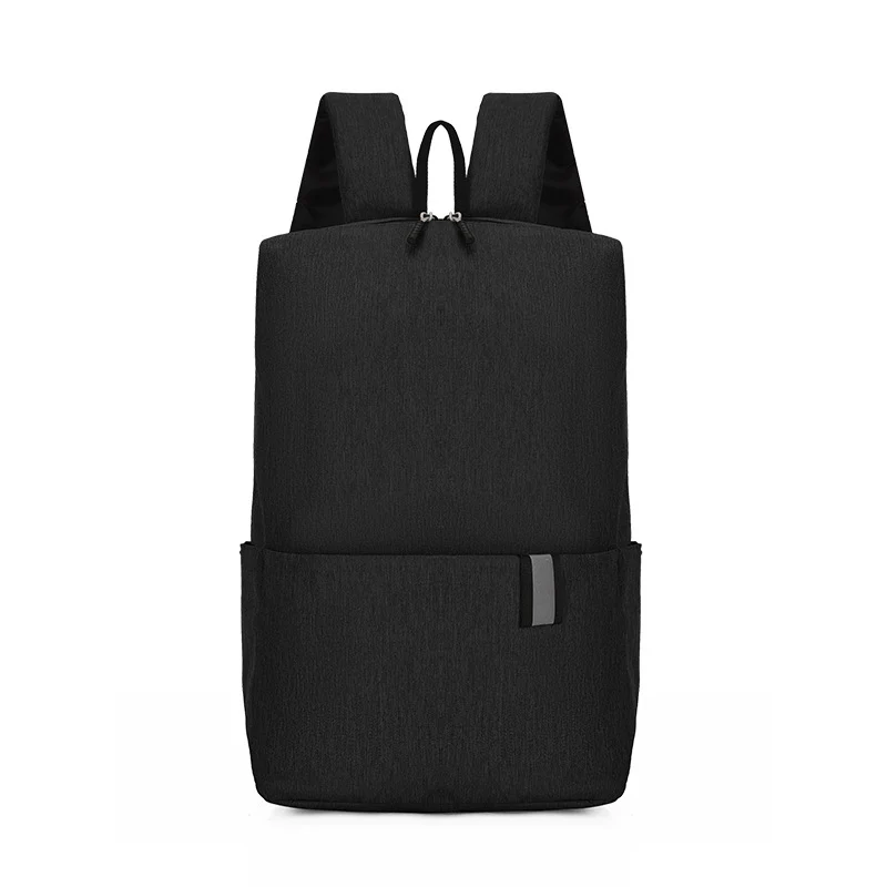 Solid Color Nylon Backpack Bag - Image 2