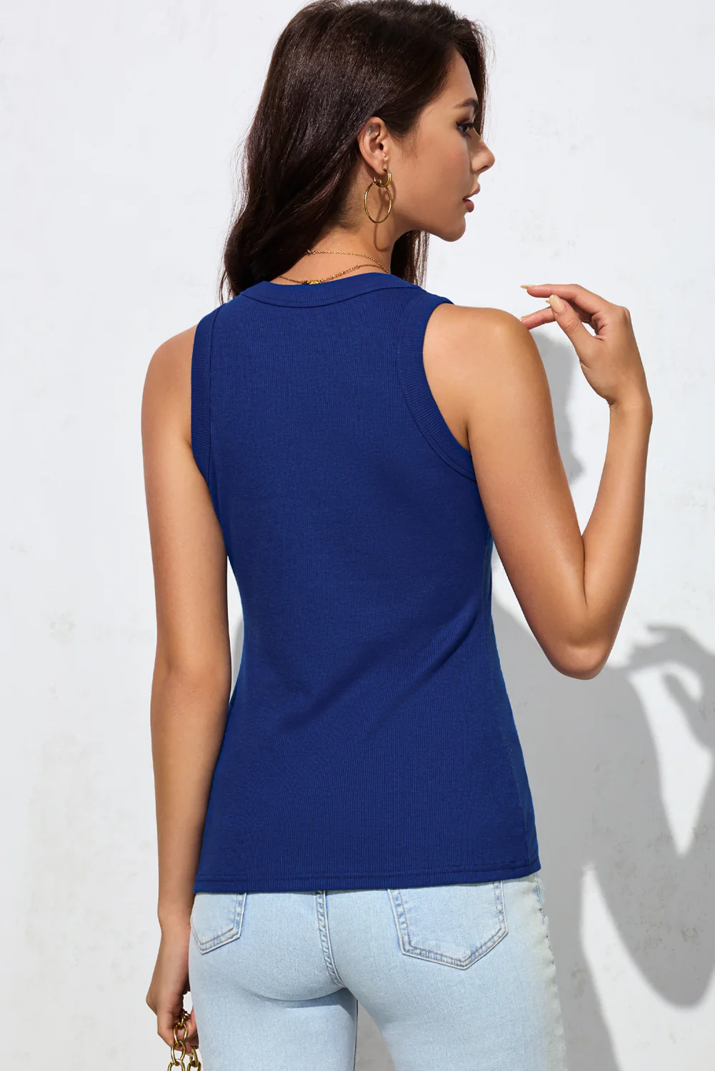 Solid Round Neck Tank - Image 21
