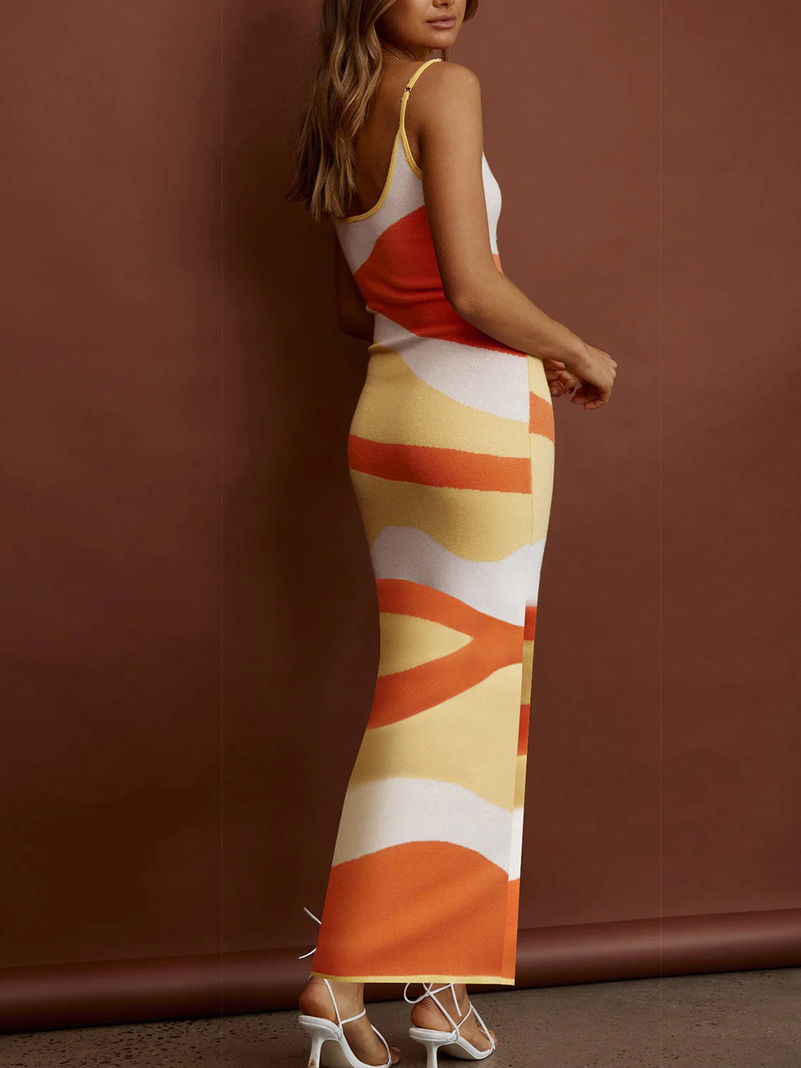 Spaghetti Strap Maxi Sweater Dress - Image 20