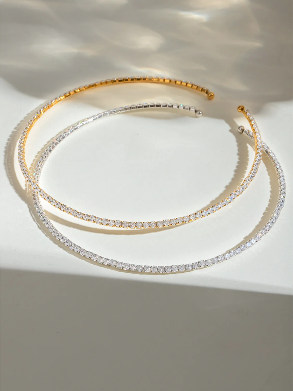 Stainless Steel Inlaid Zircon Necklace - Image 12