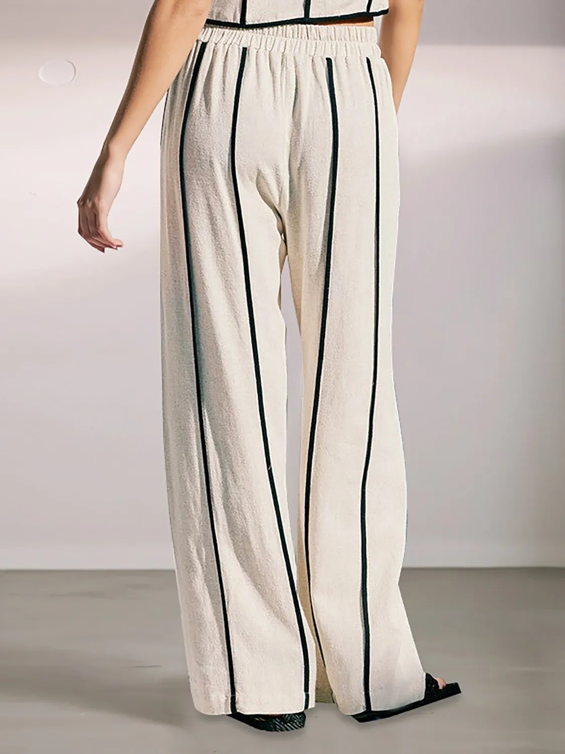 Stripe Vest and Pants Two-Piece Set - Image 5