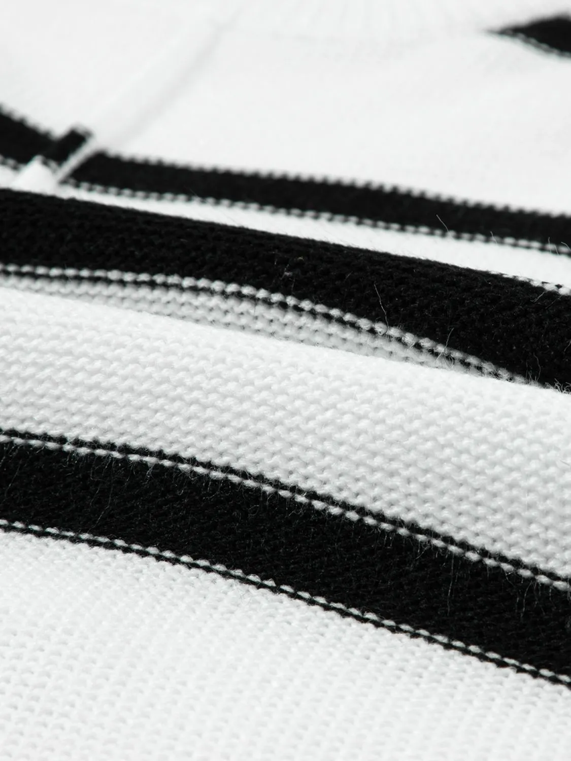 Striped Batwing Sleeve Knit Top - Image 10