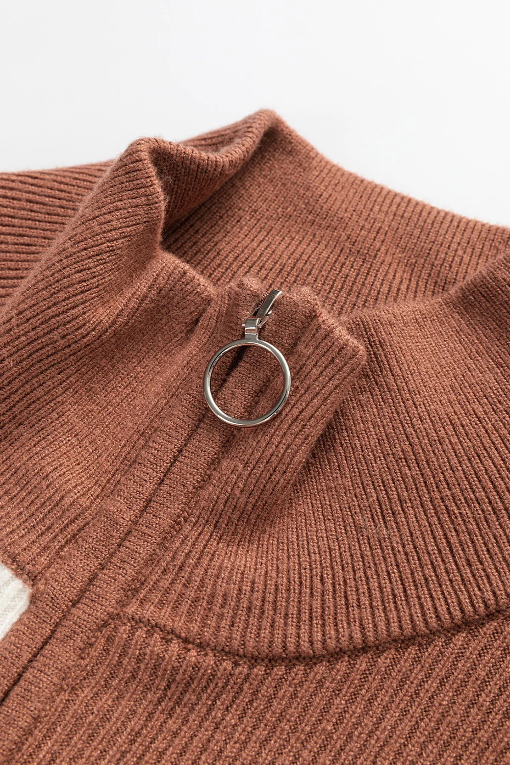 Striped Quarter Zip Cap Sleeve Sweater Dress - Image 28