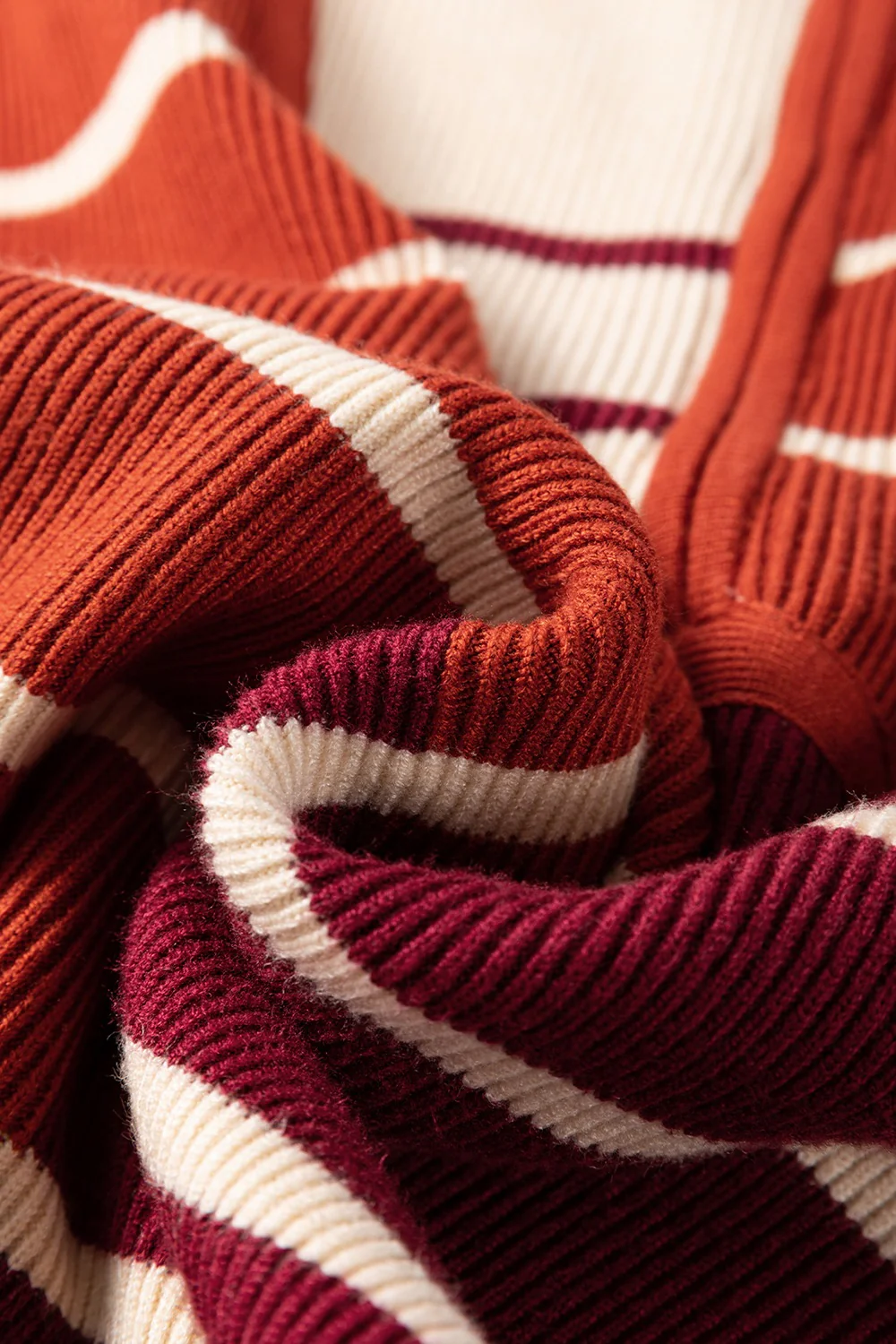 Striped Quarter Zip Cap Sleeve Sweater Dress - Image 8