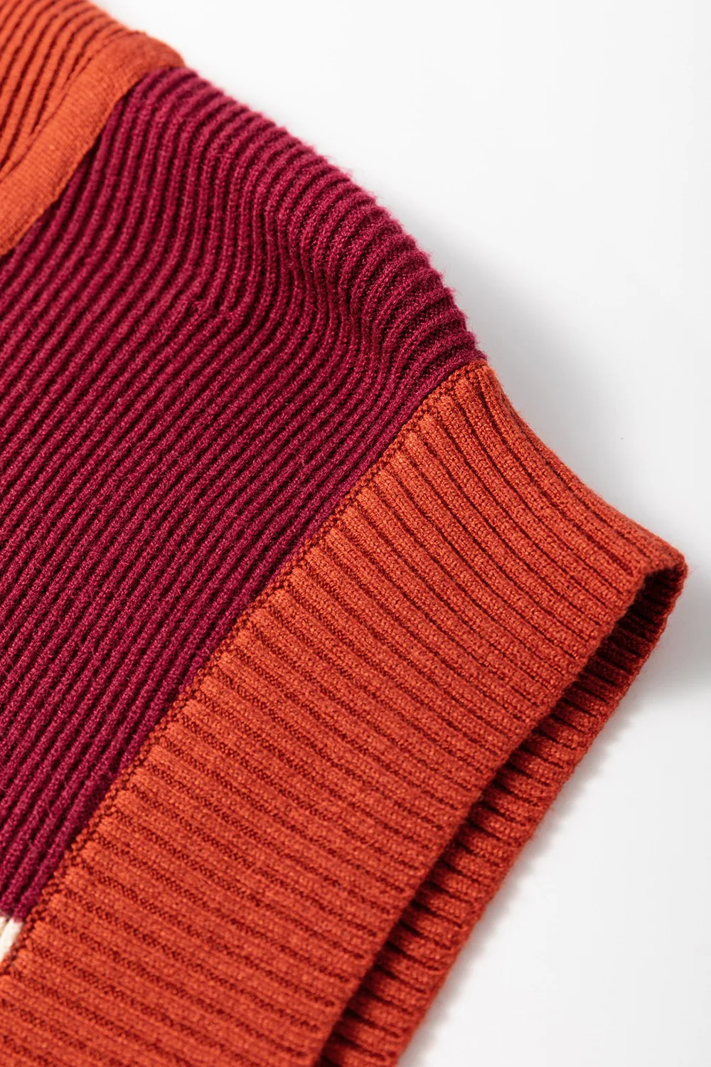 Striped Quarter Zip Cap Sleeve Sweater Dress - Image 9