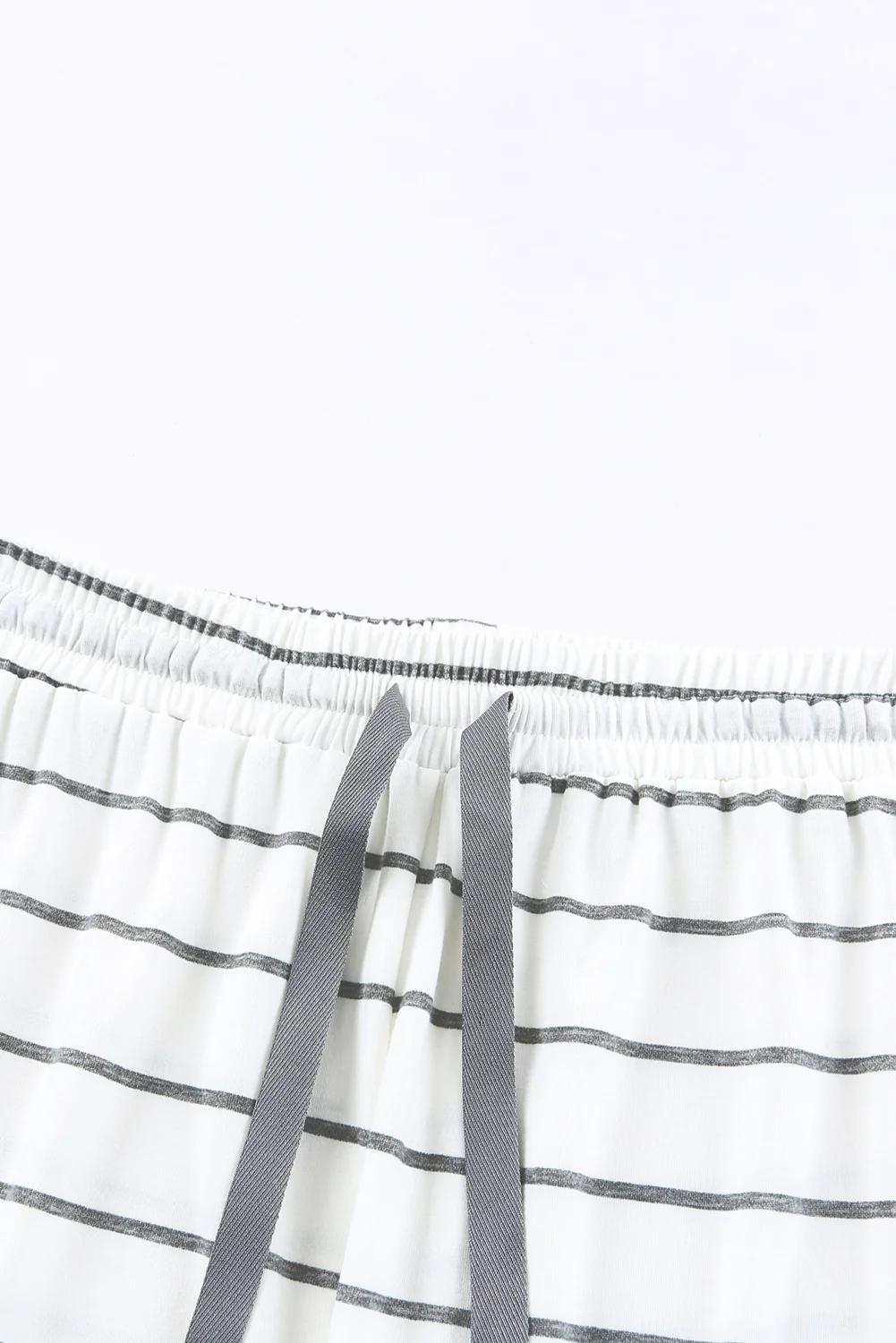 Striped V-Neck Long Sleeve Top and Pants Lounge Set - Image 9