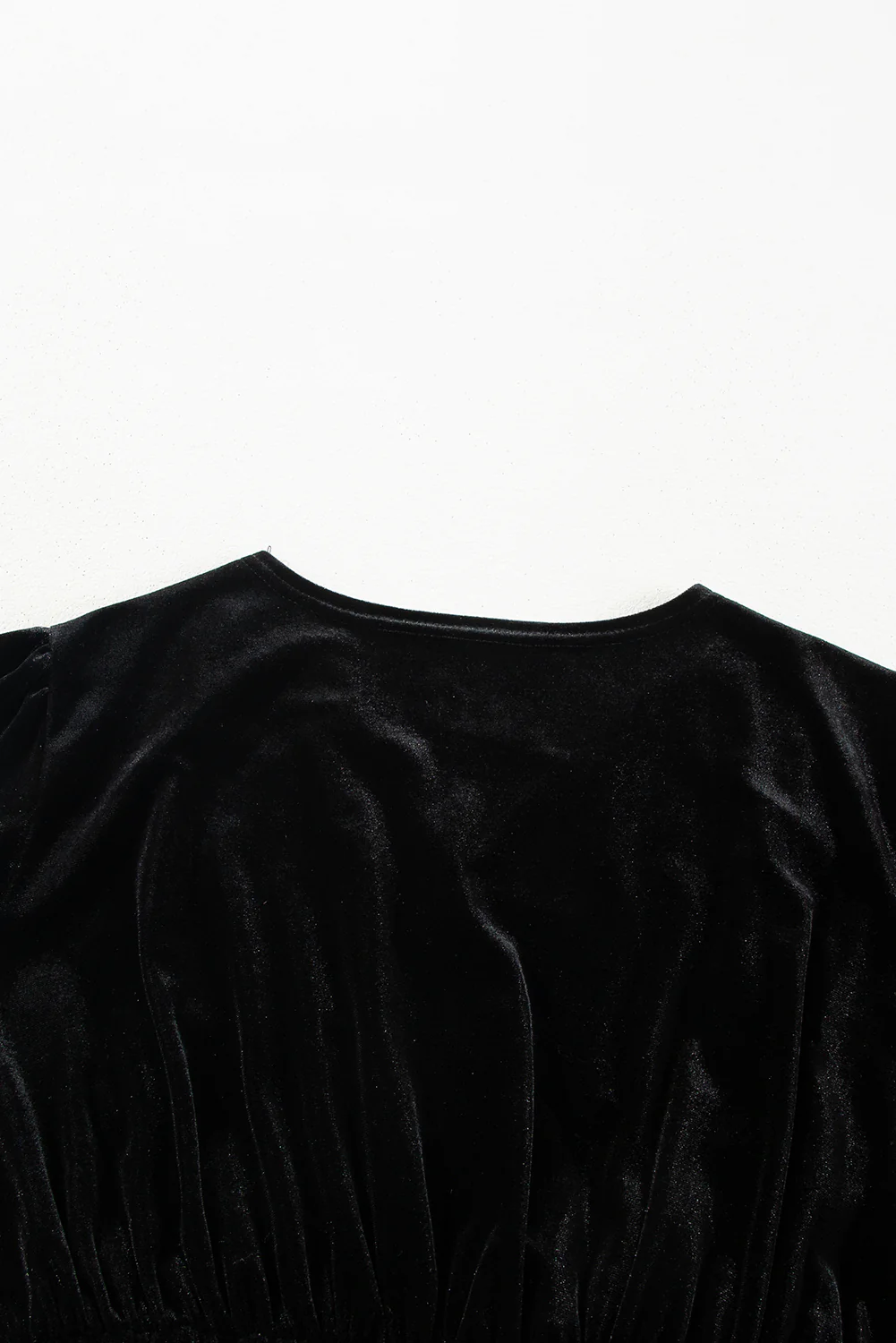 Surplice Long Sleeve Velvet Dress - Image 8