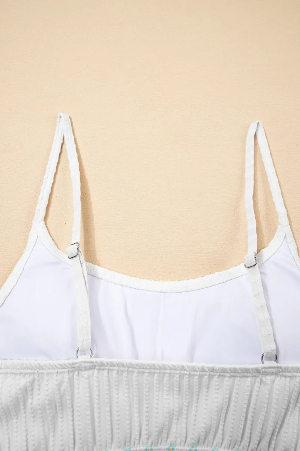 Textured Contrast Banding Bikini High Waist 2pcs Swimsuit - Image 24
