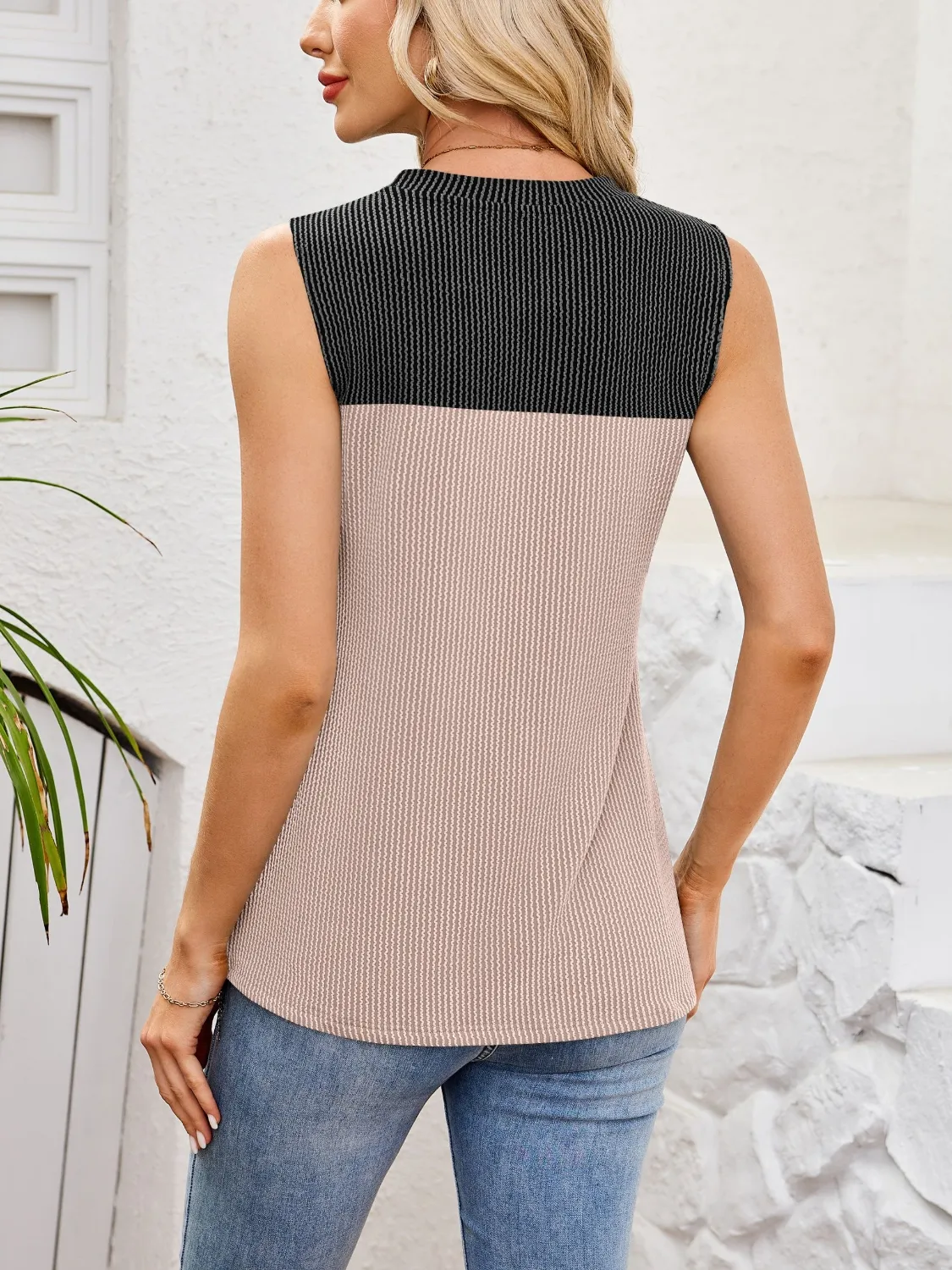 Textured Round Neck Tank - Image 14