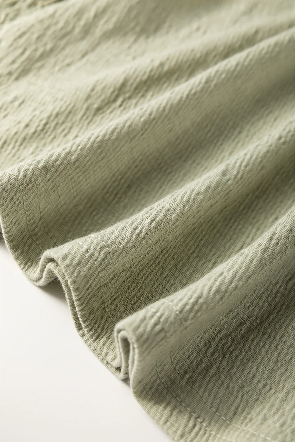 Textured Round Neck Three-Quarter Sleeve Blouse - Image 6