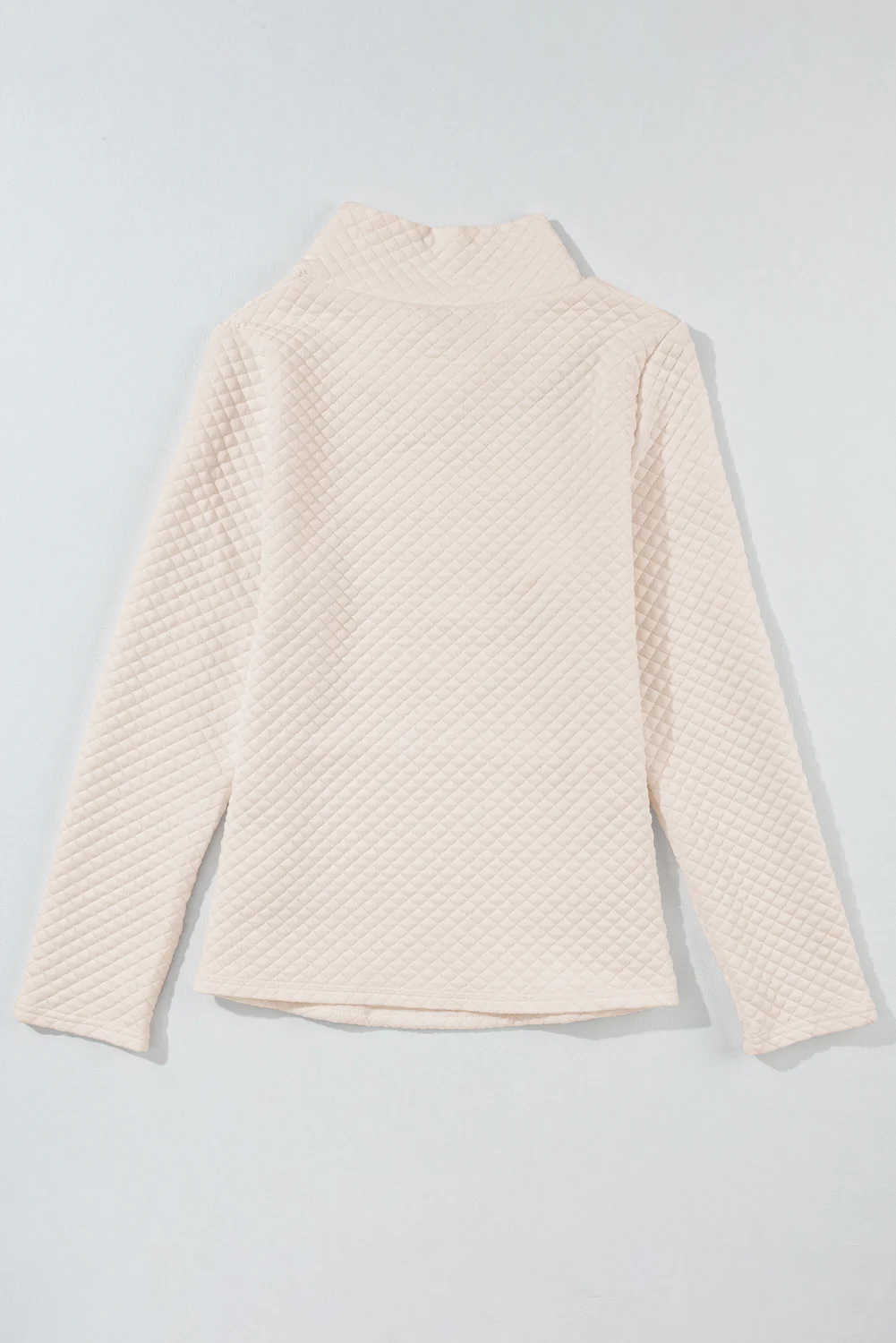 Textured Turtleneck Long Sleeve Sweatshirt - Image 5