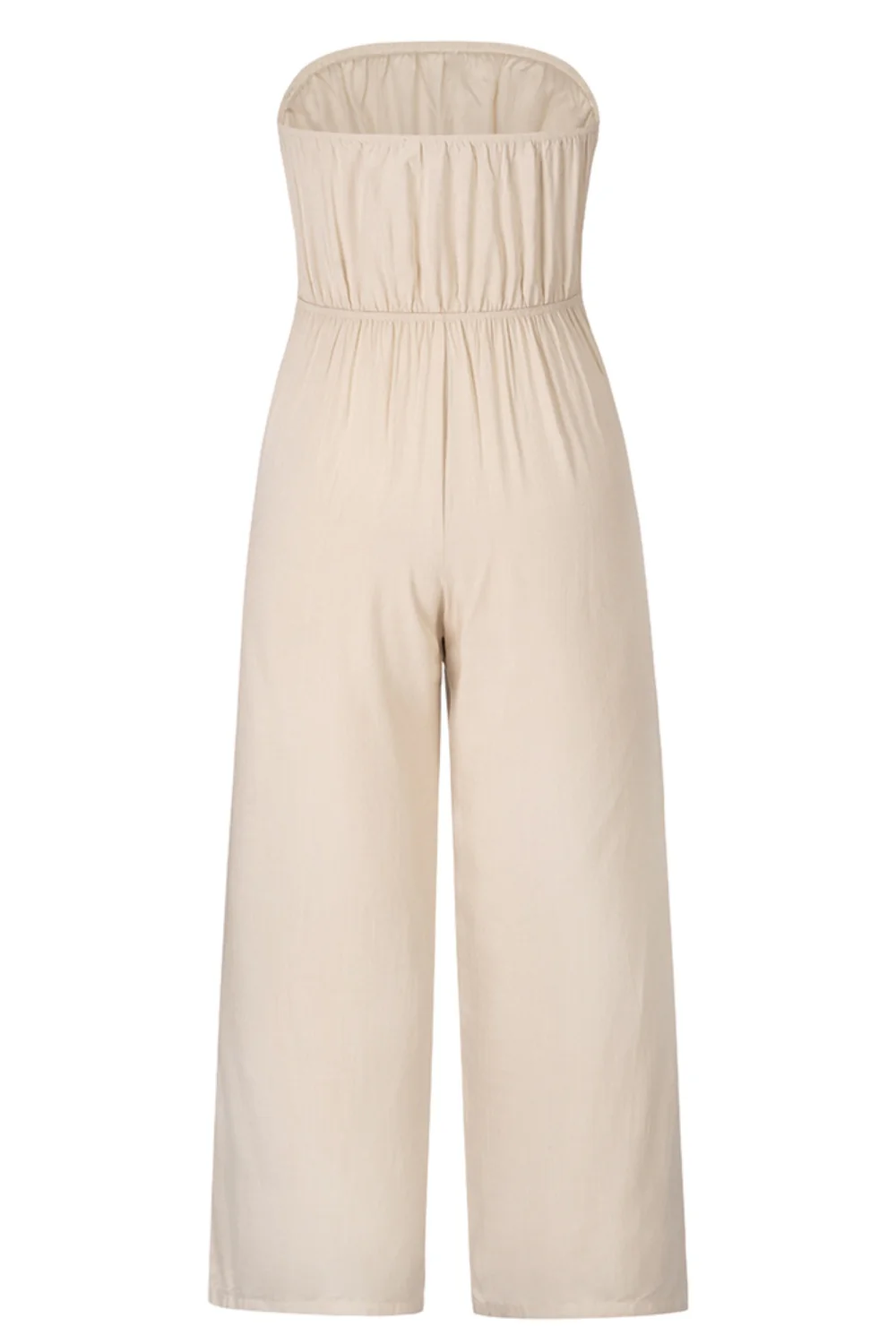 Tied Cutout Tube Wide Leg Jumpsuit - Image 10