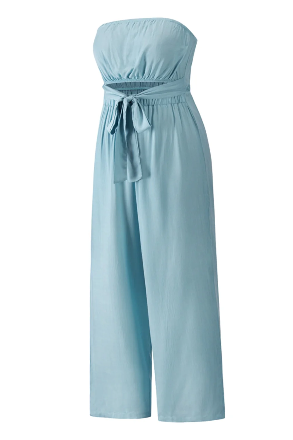 Tied Cutout Tube Wide Leg Jumpsuit - Image 19