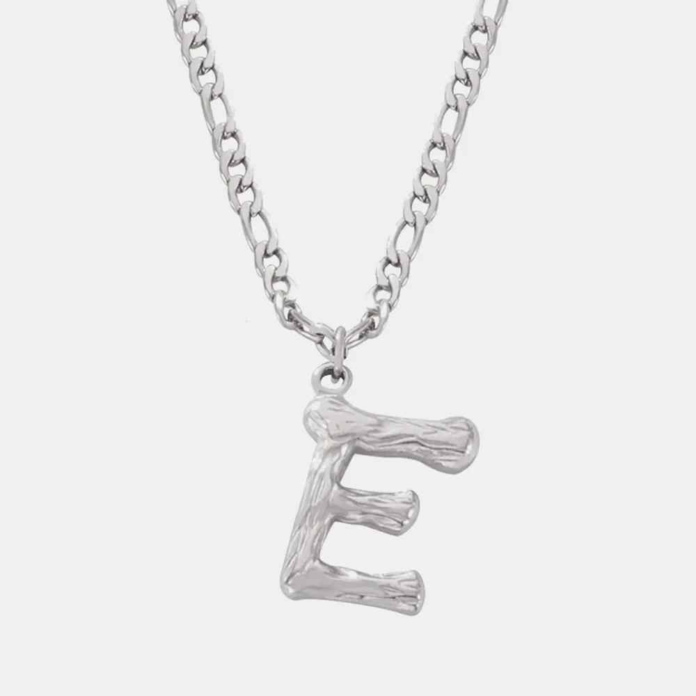 Titanium Steel Letter Pendant Necklace - Image 5