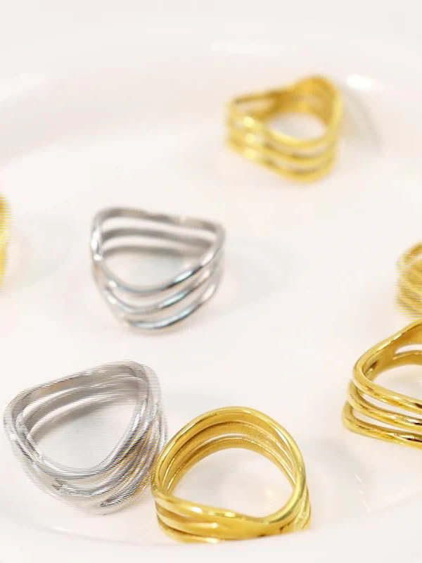 Titanium Steel Three-Layered Ring - Image 9