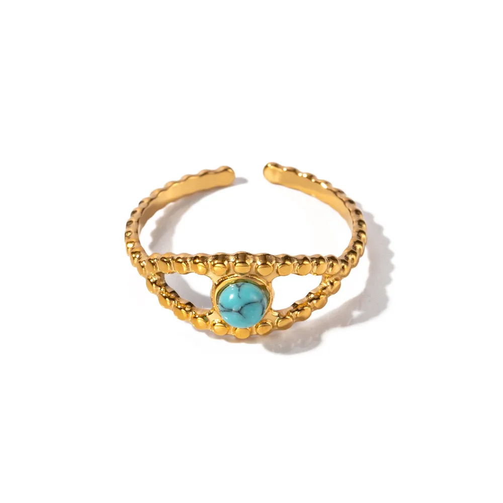 Turquoise Eye Design Ring - Image 4