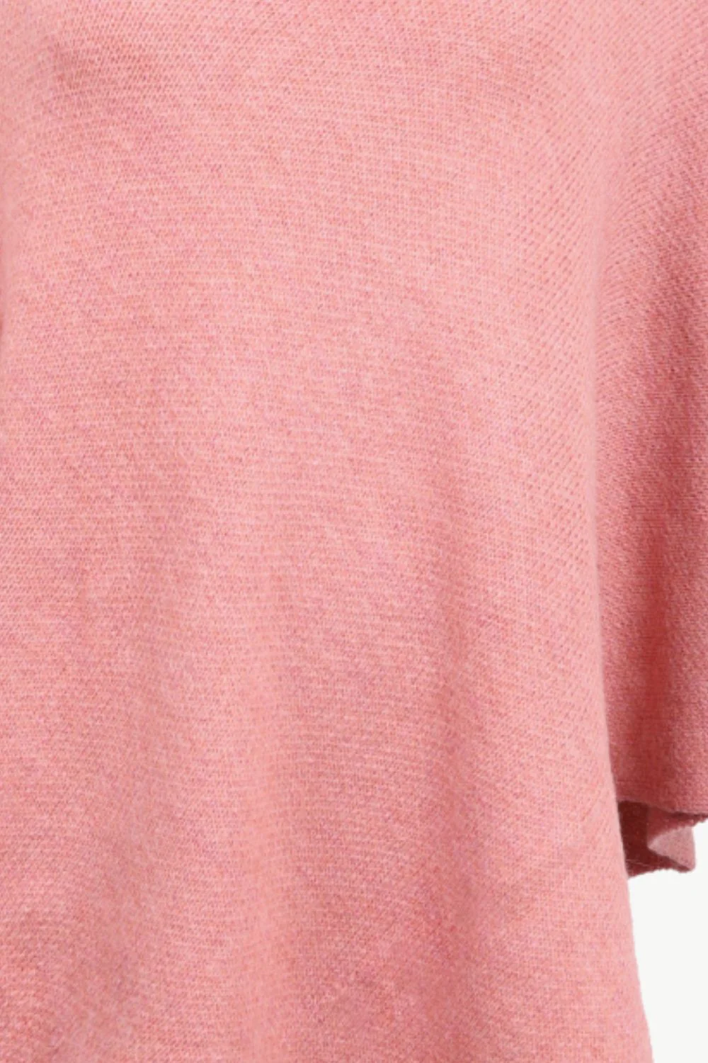Turtleneck Buttoned Poncho - Image 7